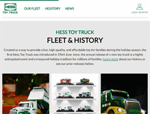 Tablet Screenshot of hesstoytruck.com